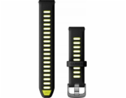 Garmin Garmin Forerunner 265S apyranke, juoda/geltona, 18 mm