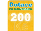 Dotace na fotovoltaiku v hodnotě 200 Kč