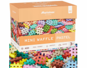 Stavebnice Marioinex Mini Waffle, 400 dílků v pastelových barvách