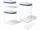 Oxo Obdélníkové kuchyňské nádoby POP (B) - Sada 3 kusů - ...