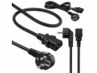 Qoltec Napájecí kabel | Úhlová zástrčka SCHUKO CEE 7/7 (E...