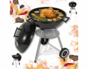 KingHoff Gril na dřevěné uhlí s poklicí 41 cm KINGHOFF KH-2033