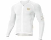 RockBros Cyklistický dres YDCX008 Diamond s dlouhým rukávem, velikost XS - bílý