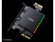 AKASA adaptér dual M.2 do PCIex s chladičem RGB
