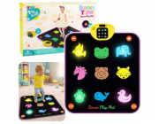 LeanToys Hudební taneční podložka se zvířaty , 5 režimů, 3 úrovně obtížnosti, světla