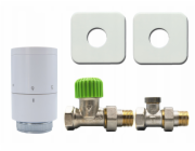 IMI Termostatická instalační sada BASE, rovné provedení, GW 1/2” / GZ 1/2”, termostatická hlavice BASE (závit: M30x1,5) (DWZ)