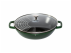 Staub Wok 30 cm with lid  Cast Iron, basil-green