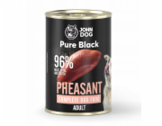 JOHN DOG Pure Black Mono Bažant - vlhké krmivo pro psy - 400g