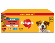 PEDIGREE Adult Selection of flavours in jelly - vlhké krmivo pro psy - 80x100g