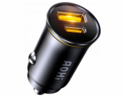 AOHI nabíječka AOHi Superauto PD 65W nabíječka do auta 1x USB-C, 1x USB-A