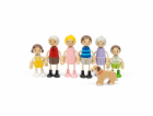 Bigjigs Toys Sada panenek do domečku Rodina