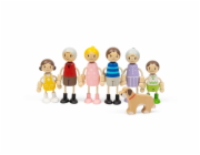Bigjigs Toys Sada panenek do domečku Rodina