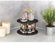 Wenko LAZY SUSAN Kuchyňský organizér na pracovní desku, dvoupatrový, kovový, 26,5 x 15,5 x 26,5 cm, WENKO