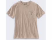 Carhartt Tričko Carhartt Iconic WK87 Pocket světle taupe