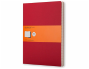Moleskine Sada 3 zápisníků Cahier, XL, 19x25cm, linkované, 120 stran, brusinkově červená