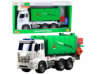 LeanToys Velký popelářský vůz Funkce zvedání 2 popelnice ...