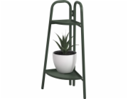 Tectake kovový rohový stojan na květiny, 2 úrovně, 70 cm