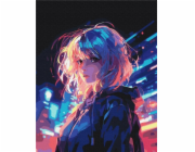 BRUSHME Malování podle čísel BRUSHME, 40x50 cm, Cyberpunk, 1 ks, v krabičce