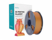 Dvoubarevná filamentová nit Sunlu PLA+ Silk (červená a zlatá)