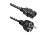 Qoltec Napájecí kabel SCHUKO CEE 7/7 (E/F) | IEC C13 | 3x0,75 mm2 | Čistá měď Cu | 1,5 m
