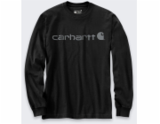 Carhartt Tričko Carhartt Dearborn Relaxed LS Logo T-Shirt BLACKGR