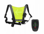 Reflexní vesta TnB s LED signálními světly a dálkovým ovládáním na koloběžku / Umledbag2