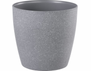 Kvetináč Strend Pro Stone, 28x26 cm, šedý, efekt kameňa