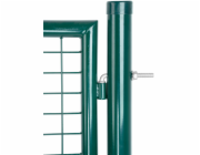 Brána Strend Pro METALTEC ECO 2, 1000/1000/50x50 mm, okrúhly rám, zelená, jednokrídlová, záhradná, Z