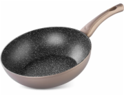 MagicHome Coffee Brown Line Wok, 28 cm