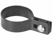 Strend Pro EUROSTANDARD svorka, 60 mm, koncovka, antracit, Zn+PVC, RAL7016, pro kulatý sloupek
