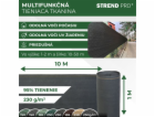 Stínicí tkanina SHADE.NET 1x10 m, UV, 230 g/m2, 95% antra...