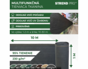 Stínicí tkanina SHADE.NET 1x10 m, UV, 230 g/m2, 95% antracitová