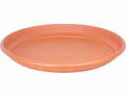 Podložka pod květináč ICS ERICA kulatá, barva terakota, plast, 65 cm