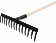 Hrábě zahradní Strend Pro Premium R-606, 14 zubů, kované, dřevěná násada
