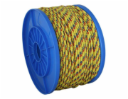 Lano Strend Pro MDB200Y, 5 mm, žluto-modro-červené, PP, nos. 119 kg, L-130 m