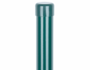 Strend Pro METALTEC sloupek, 48/1500/1,25 mm, zelený, kulatý, uzávěr, Zn+PVC, RAL6005