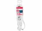Kabel DG-F803B L-1,5 m, prodlužovací kabel, bílý, 3x zásuvka