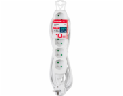 Kabel DG-F805B L-10 m, prodlužovací kabel, bílý, 5x zásuvka