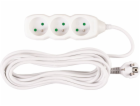 Kabel DG-F803B L-7 m, prodlužovací kabel, bílý, 3x zásuvka