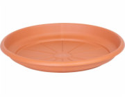 Podložka pod květináč ICS ERICA, kulatá, barva terakota, plast, 24 cm