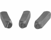 Děrovače abecedy HR59107 10 mm, písmena, 27 ks