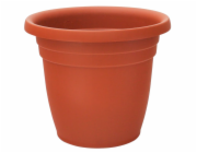 Květináč ICS THEA 20x15 cm, barva terakota, plast