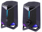 Reproduktory Defender Rocket 2.0, 6 W, LED, USB, černé