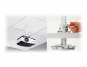 Chief Universal Suspended Ceiling Projector System - White - Montážní sada (deska rozhraní, závesná deska na strop, sloupec) - pro projektor - uzamykatelný - bílá - zavešený podhled - pro Epson PowerL