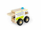 Bigjigs Toys Dřevěná mini sanitka