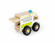 Bigjigs Toys Dřevěná mini sanitka