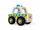 Bigjigs Toys Dřevěné mini policejní auto