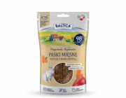 BALTICA Przysmaki Regionów Mono Masové pásky Králík s mrkví – pamlsek pro psa – 90 g