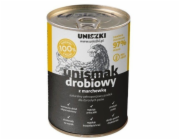 UNISZKI UNIsmak Mono Poultry - vlhké krmivo pro psy - 400g
