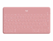 Logitech Keys-To-Go - Klávesnice - bezdrátový - Bluetooth - QWERTY - španělská - blush pink - pro Apple iPad/iPhone/TV